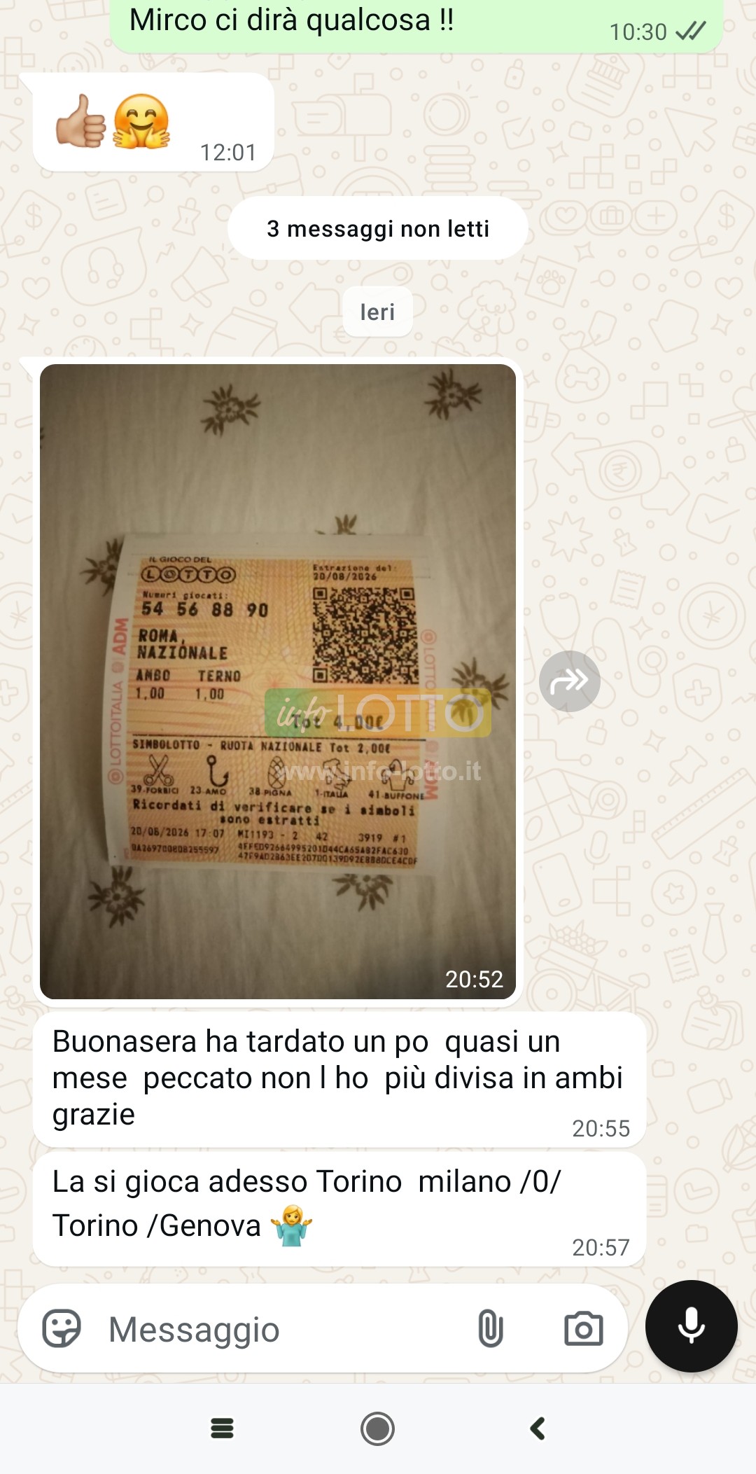 Vincita Agosto 2026