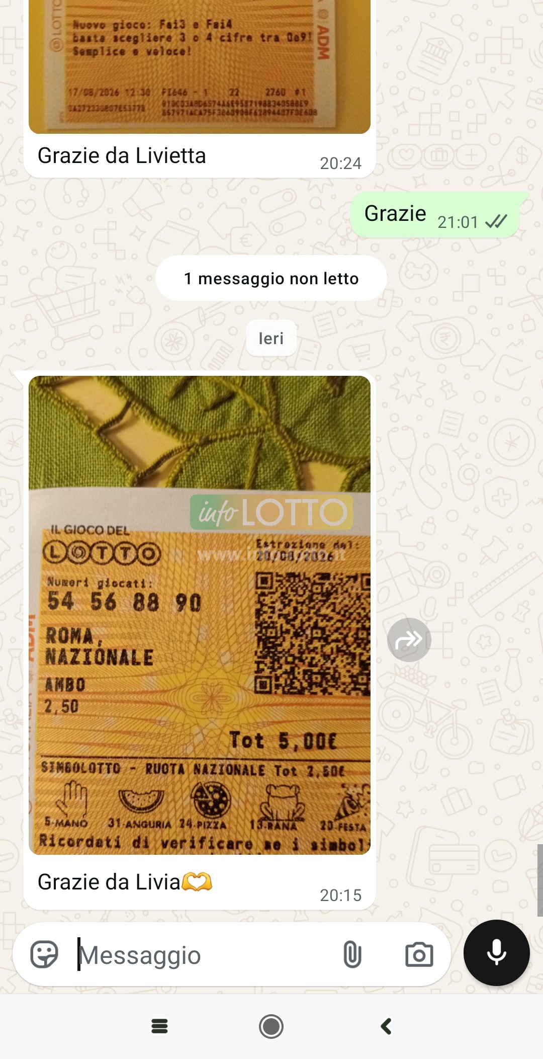 Vincita Agosto 2026
