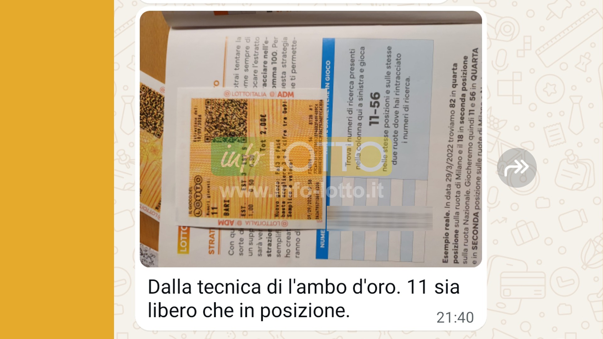 Vincita Settembre 2026