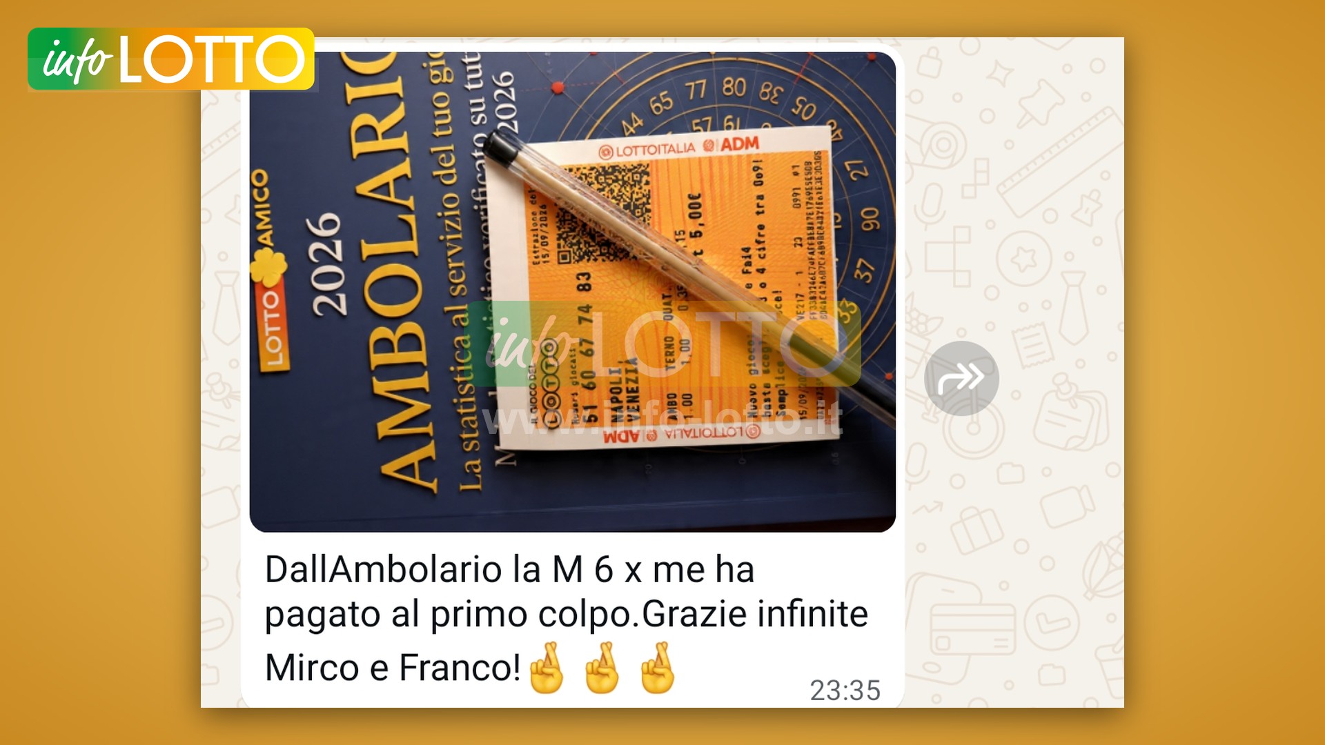 Vincita Settembre 2026