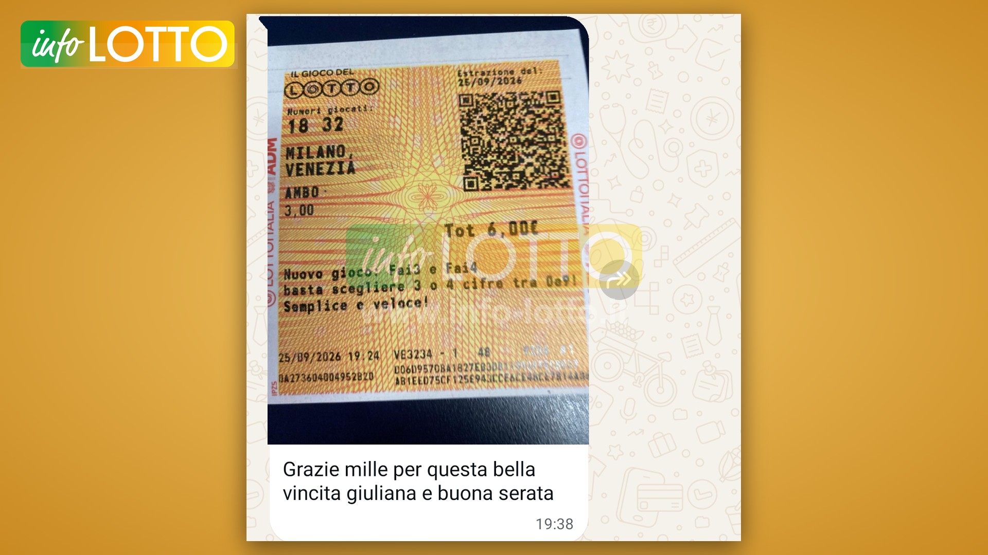 Vincita Settembre 2026