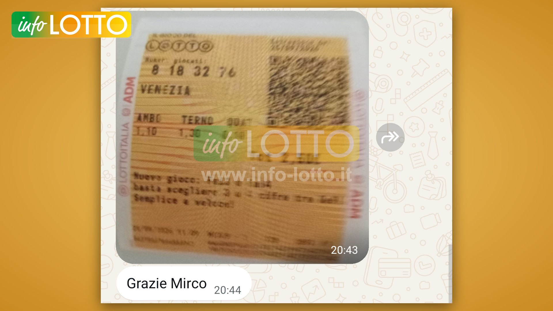 Vincita Settembre 2026
