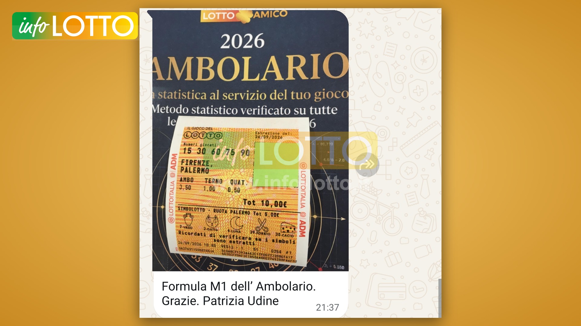 Vincita Settembre 2026